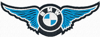 Bmw logo embroidery design #6