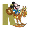 Mickey Mouse letter K machine embroidery design