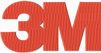 3M logo machine embroidery design