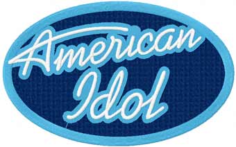 American Idol logo machine embroidery design
