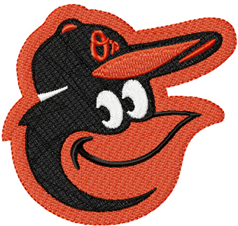 Baltimore Orioles gap logo machine embroidery design