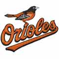Baltimore Orioles logo machine embroidery design