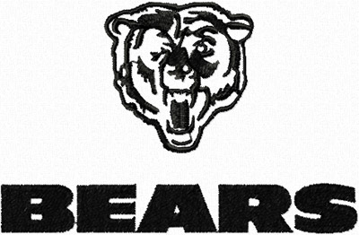 Chicago Bears Logo machine embroidery design