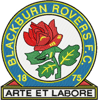 Blackburn Rovers logo machine embroidery design