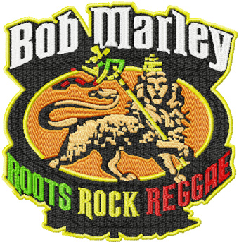 Bob Marley Logo machine embroidery design