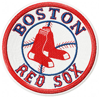 Boston Red Sox logo machine embroidery design