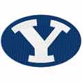 Brigham Young Cougars Logo machine embroidery design
