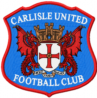 Carlisle United Football Club logo embroidery design