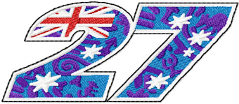 Casey Stoner 27 logo machine embroidery design