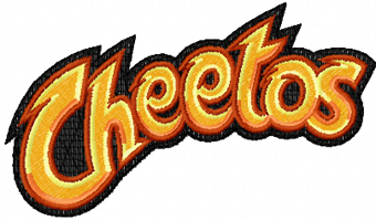 Cheetos chips logo machine embroidery design