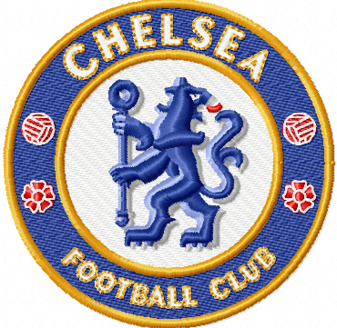chelsea football logo embroidery design