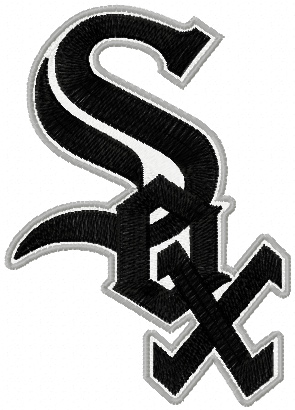 Chicago White Sox baseball logo machine embroidery design