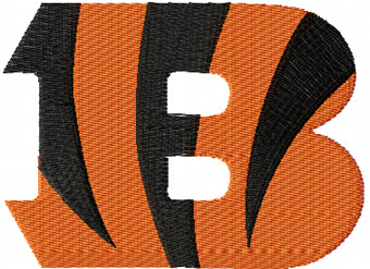 Cincinnati Bengals logo machine embroidery design