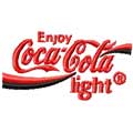 Coca Cola light Logo machine embroidery design