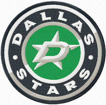 Dallas Stars hockey team logo machine embroidery design