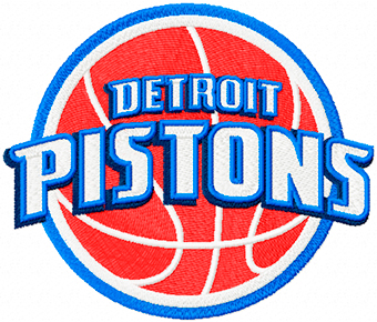 Detroit Pistons Primary Logo machine embroidery design