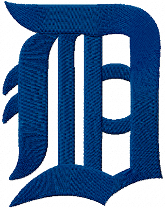 Detroit Tigers Classic Logo machine embroidery design