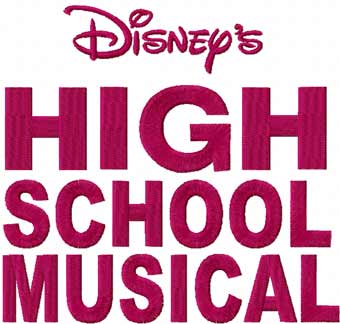 High School Musical logo machine embroidery design