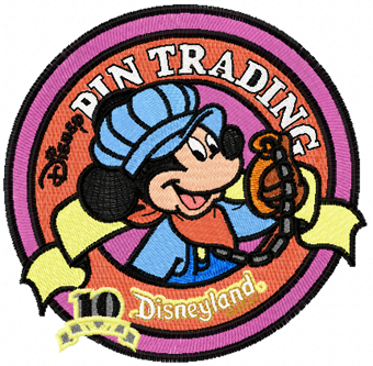 Disneyland emblem embroidery design