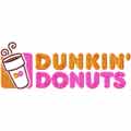 Dunkin Donuts logo machine embroidery design