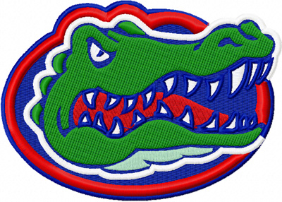 Florida Gators Logo machine embroidery design