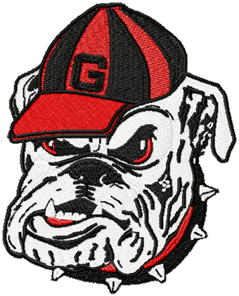 Georgia Bulldogs Primary Logo machine embroidery design
