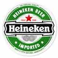 Heineken Beer round logo machine embroidery design