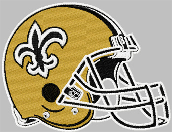 New Orleans Saints helmet machine embroidery design