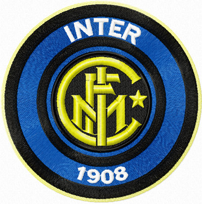 Inter Football Club logo machine embroidery design