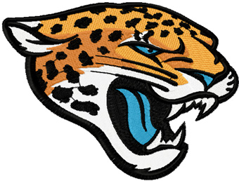Jacksonville Jaguars Primary Logo 2013 machine embroidery design