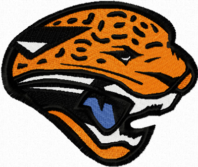 Jacksonville Jaguars logo embroidery design