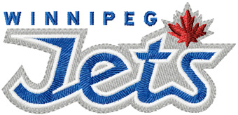Jets NHL Logo machine embroidery design