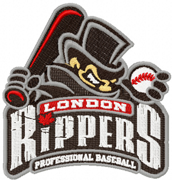 London Rippers Logo machine embroidery design