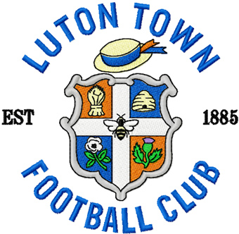 Luton Town F.C. badge machine embroidery design
