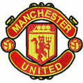 Manchester United Football Club logo machine embroidery design