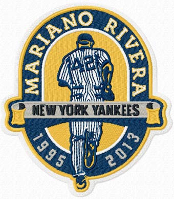 Mariano Rivera New York Yankees logo machine embroidery design