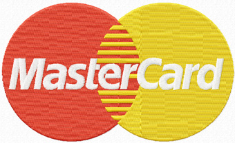 Master Card logo machine embroidery design