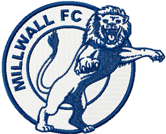 Millwall Football Club logo embroidery design