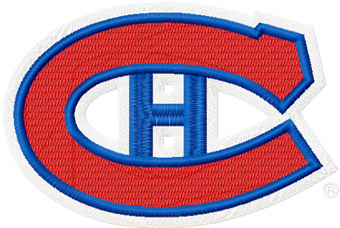 Montreal Canadiens logo machine embroidery design