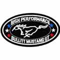 Mustang Bullitt GT logo machine embroidery design