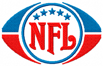 National Football League alternative logo machine embroidery design