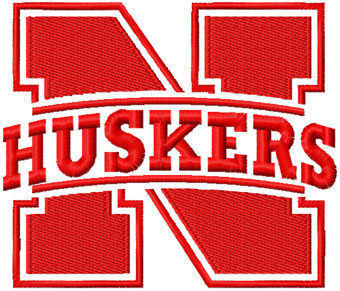 Nebraska Cornhuskers Logo machine embroidery design