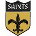 New Orleans Saints logo embroidery design