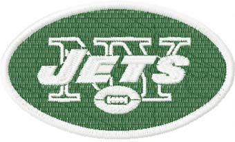 New York Jets logo embroidery design
