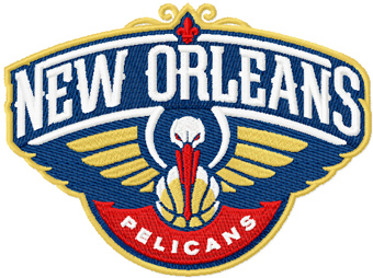New Orleans Pelicans logo machine embroidery design