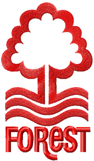 Nottingham Forest Football Club logo machine embroidery design  football club forest
