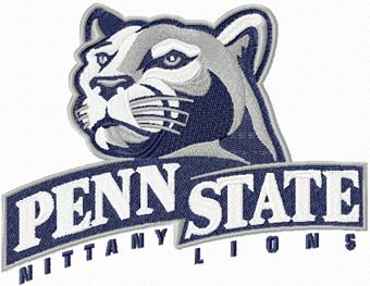Penn State Nittany Lions logo machine embroidery design