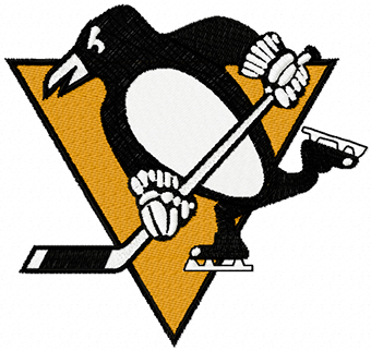 Pittsburgh Penguins logo machine embroidery design