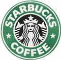 Starbucks Coffee logo machine embroidery design
