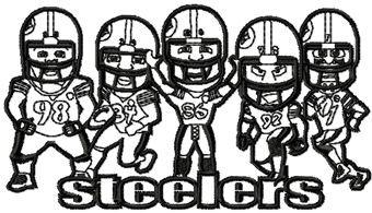 Pittsburgh Steelers Team machine embroidery design